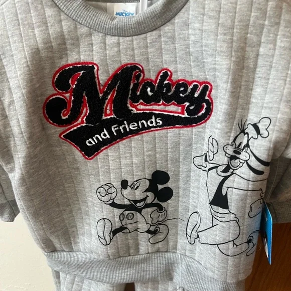 Mickey and Friends Gray Sweatshirt and Pants Set - Picture 2 of 6
